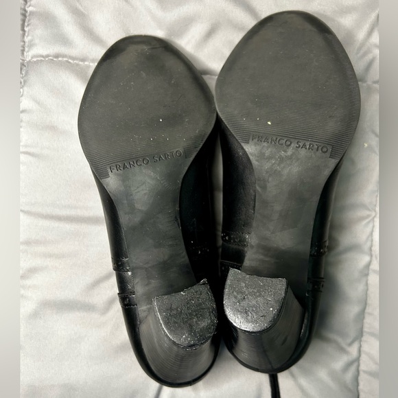 Franco Sarto Black Lace-Up Heels - Picture 5 of 6